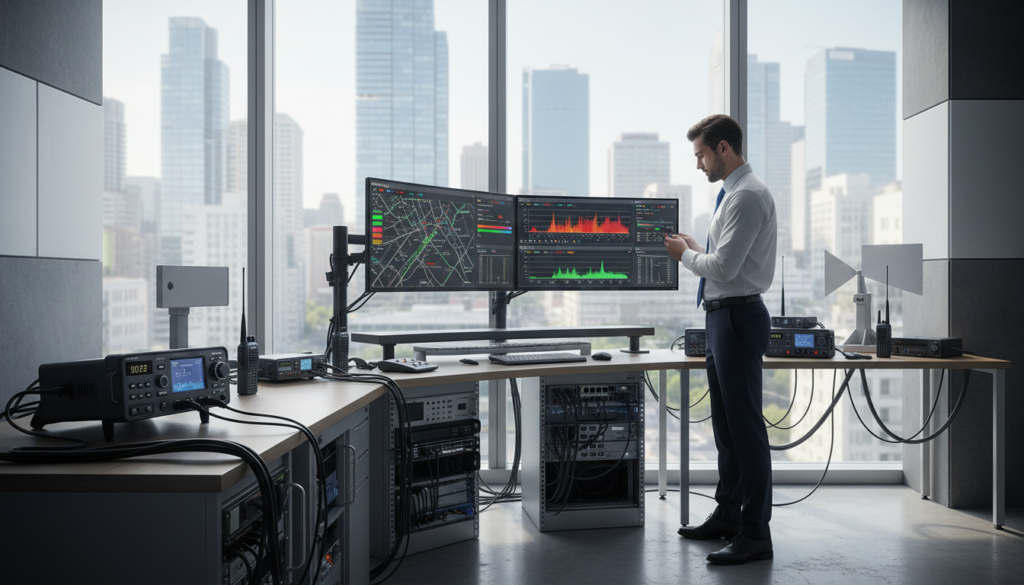 in building radio communication