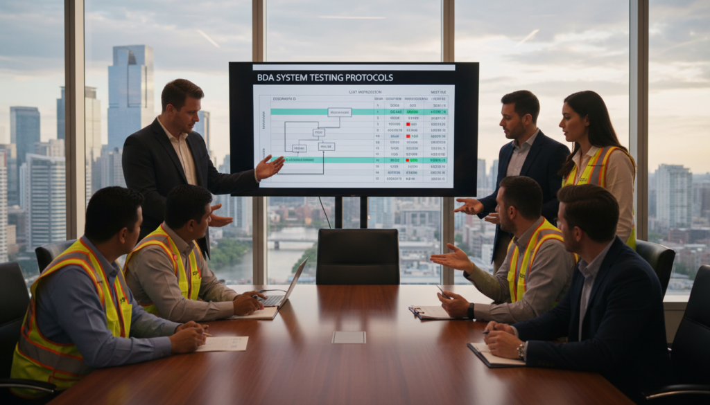 how often should a bda system be tested and inspected