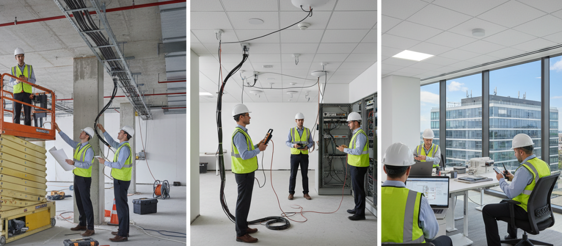 das installation process step by step for commercial buildings