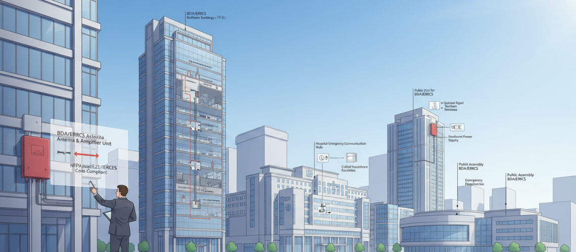 what buildings require a bda or errcs system by code